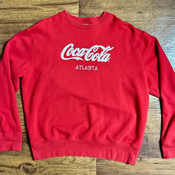 Coca-Cola (Atlanta) • Vintage • Red/White • Embroidery • X-Large • Sweater - Picture 2 of 8